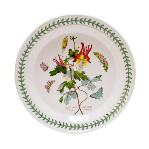 Тарелка закусочная Portmeirion "Ботанический сад. Аквилегия изящная / Водосбор стройный" 21,5см