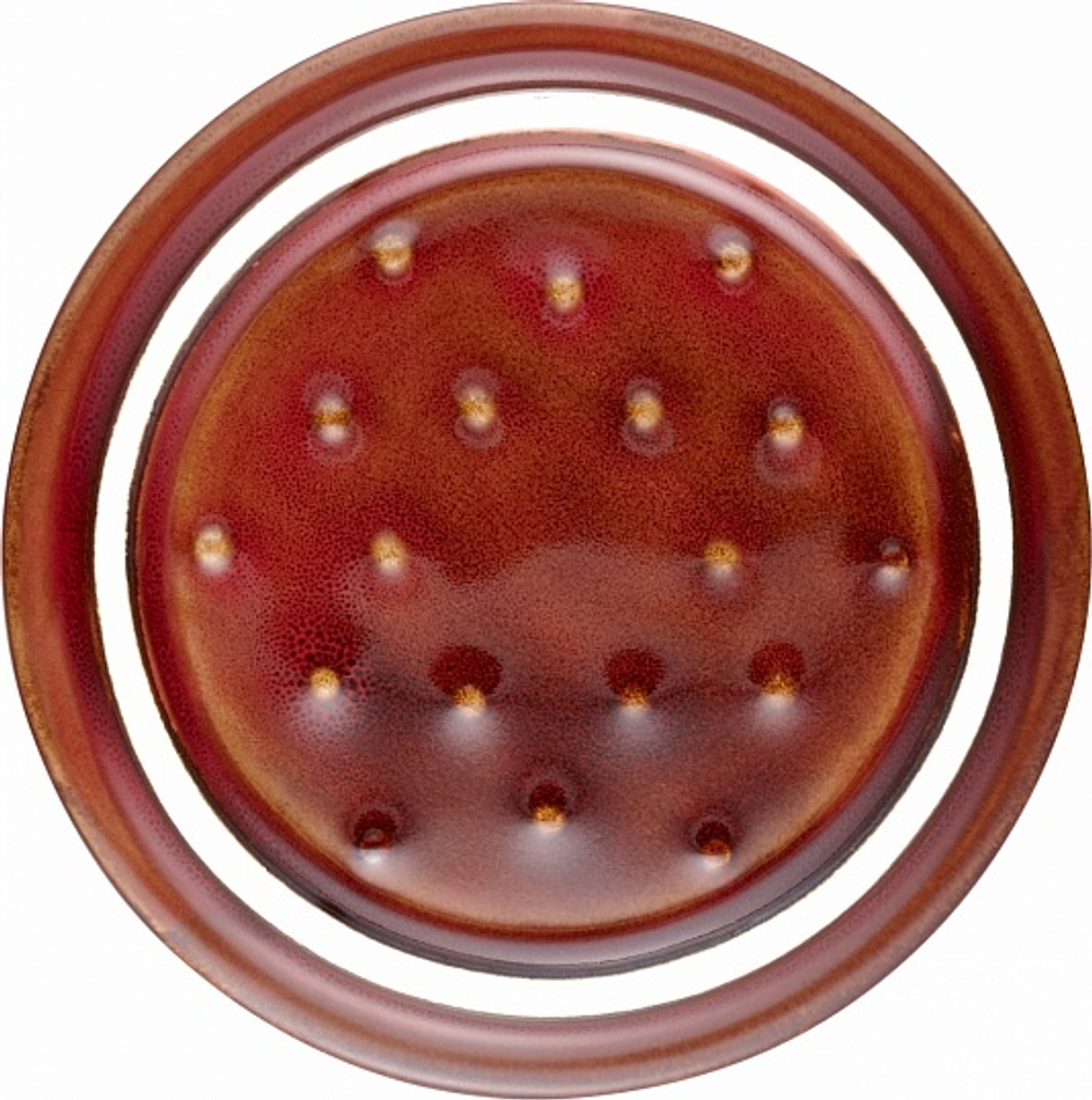 Мини-кокот керамический круглой формы античный медный, 10 см, Staub