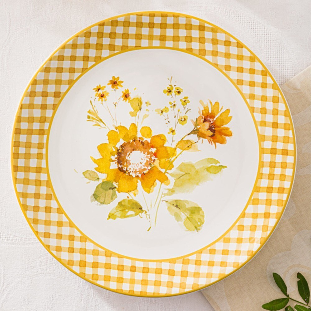 Тарелка обеденная 28 см Certified Int. Подсолнухи-4