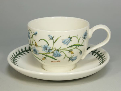 Чашка чайная с блюдцем Portmeirion "Ботанический сад. Колокольчик" 200мл
