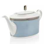 Чайник Noritake Богарт платиновый 1,25 л, фарфор костяной