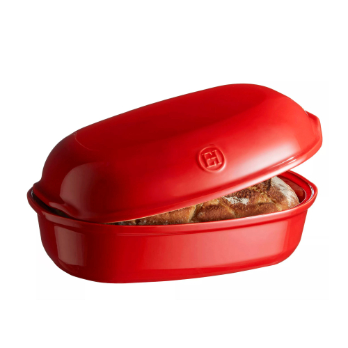 Форма для выпечки хлеба овальная, керамическая, цвет гранат, Emile Henry (345501)