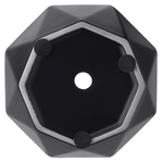 Горшок цветочный Rhombus, 13,5 см, матовый черный, Liberty Jones