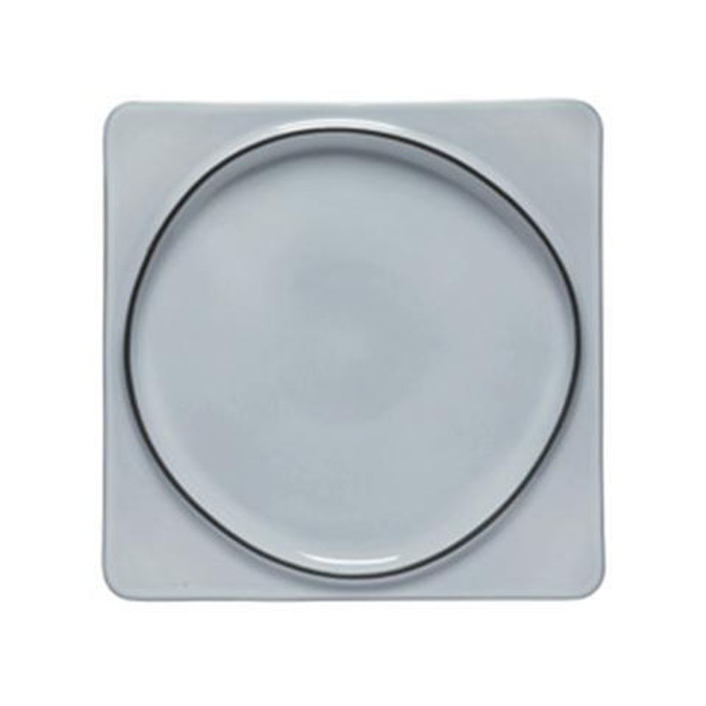 Тарелка 27,1х27,1 см Costa Nova Ambar Salt Of The Sea серая