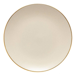Тарелка обеденная 27 см Costa Nova Augusta Natural-Gold бежевая