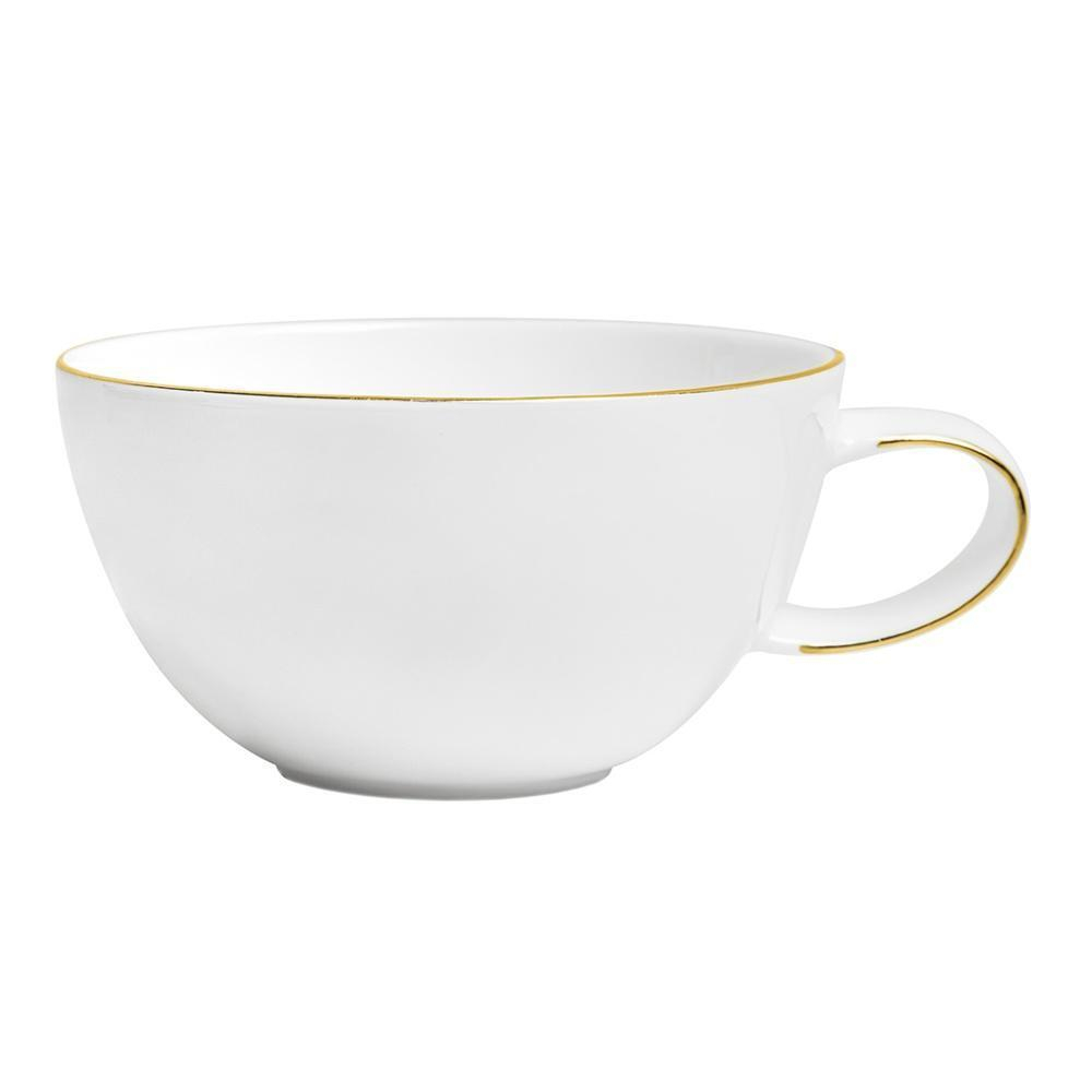 Чашка чайная с блюдцем 250 мл Mix&Match Синергия. Золотой кант