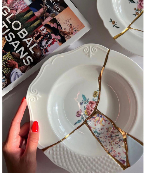 Глубокая тарелка 22 см, Kintsugi, Seletti (09623)