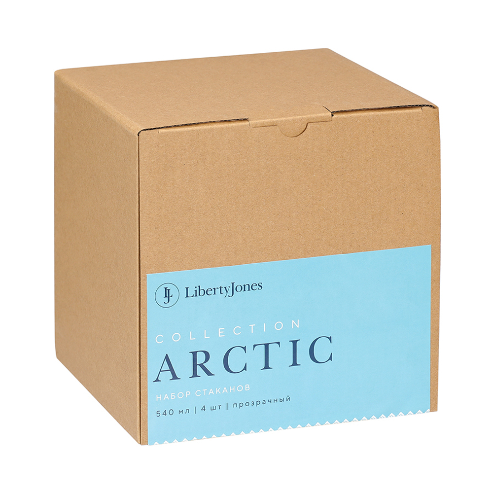 Набор стаканов из акрила Arctic, 540 мл, прозрачный, 4 шт.