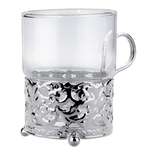 Стакан с подстаканником Королевский 7х9 см Queen Anne