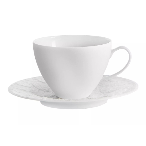 Чашка чайная  с блюдцем Michael Aram Лесные листья, фарфор