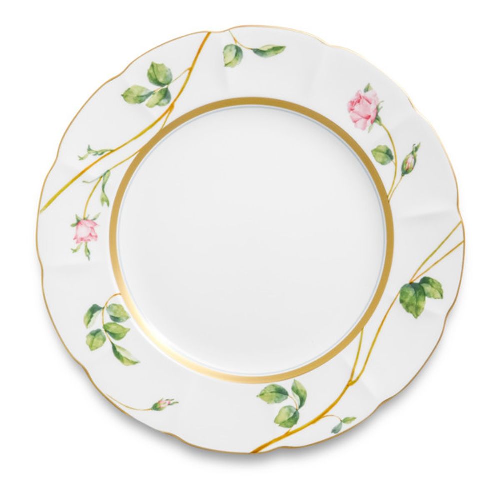 Тарелка десертная Narumi Цветущая Роза 19 см, фарфор костяной