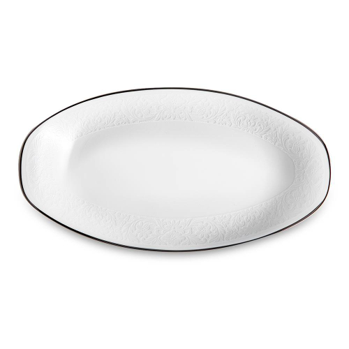 Блюдо овальное Narumi Рошель 23 см, фарфор костяной