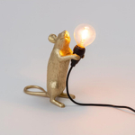 Настольная лампа Mouse Lamp Standing GOLD USB, Seletti