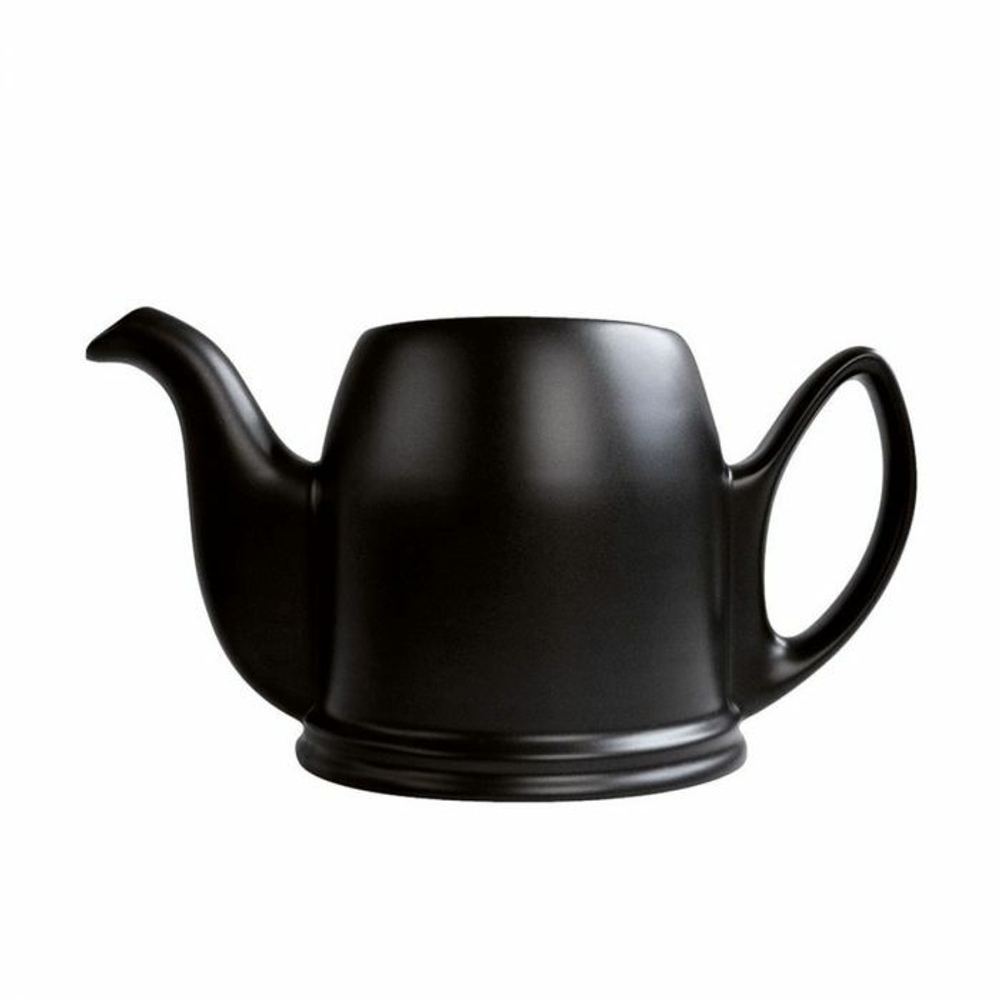 Чайник заварочный фарфоровый 370 мл, без крышки, черный, 150450, Salam, Guy Degrenne