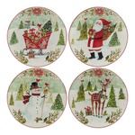 Тарелка закусочная 22 см Certified Int. Счастливое Рождество в ассортименте