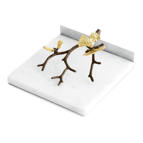 Салфетница Michael Aram Бабочка гинкго 18х17х8 см, мрамор