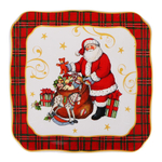 Тарелка десертная Зайчик 15х15 см Certified Int. Винтажный Санта