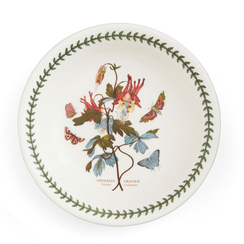 Тарелка для пасты Portmeirion "Ботанический сад. Аквилегия изящная / Водосбор стройный" 22см