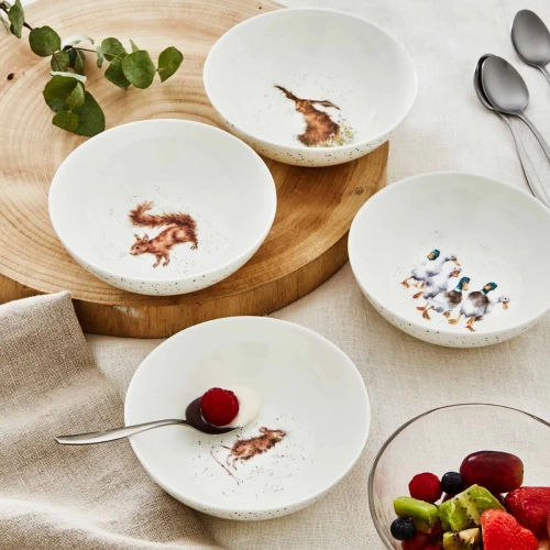 Салатник фарфоровый индивидуальный "Забавная фауна. Утки", 15 см, Royal Worcester