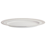 Блюдо овальное Noritake Монтвейл Платиновый кант 31 см, фарфор костяной