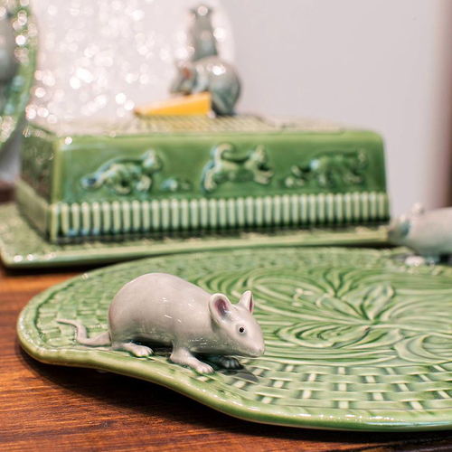 Блюдо для сыра 31,5 см "Мыши" Bordallo Pinheiro