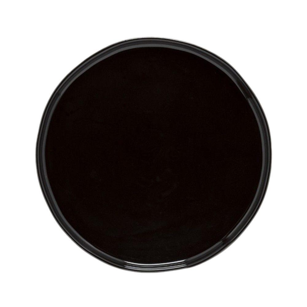 Тарелка салатная 21,1 см Costa Nova Lagoa Eco Gres Black черная