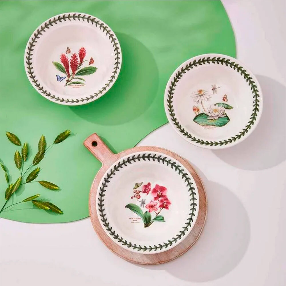 Набор тарелок для каши 6 шт, 15 см, Portmeirion "Ботанический сад. Экзотические цветы" PRT-EG05202 Этикет