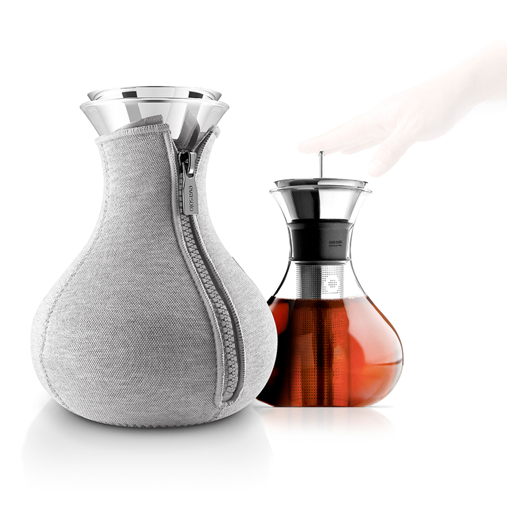 Чайник заварочный Tea maker в чехле 1 л светло-серый, Eva Solo