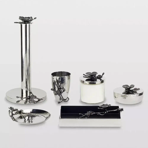 Держатель для бумажного полотенца Michael Aram Черная орхидея 32 см, сталь нержавеющая, коричневый