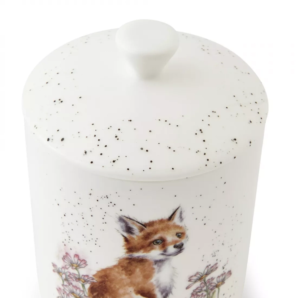 Банка для чая с крышкой "Забавная фауна. Лиса", 10х14.5 см, Wrendale Designs. Royal Worcester