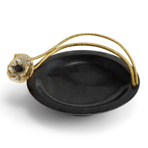 Чаша малая Michael Aram Анемоны 18 см, мрамор