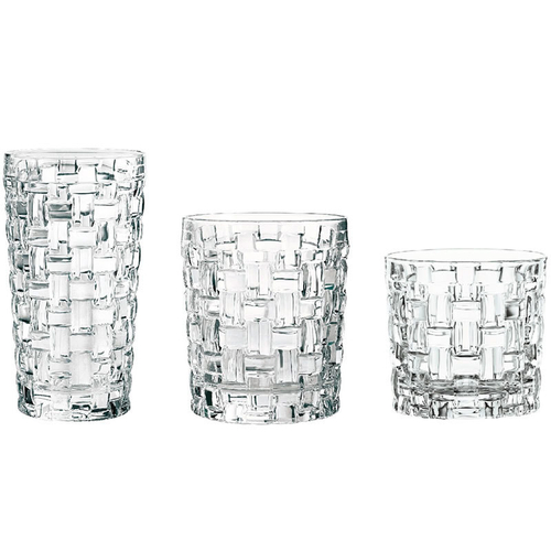 Набор хрустальных стаканов 18 шт, 6 стаканов 252 мл, 6 стаканов 330 мл, 6 высоких стаканов 395 мл, Bossa Nova, Nachtmann