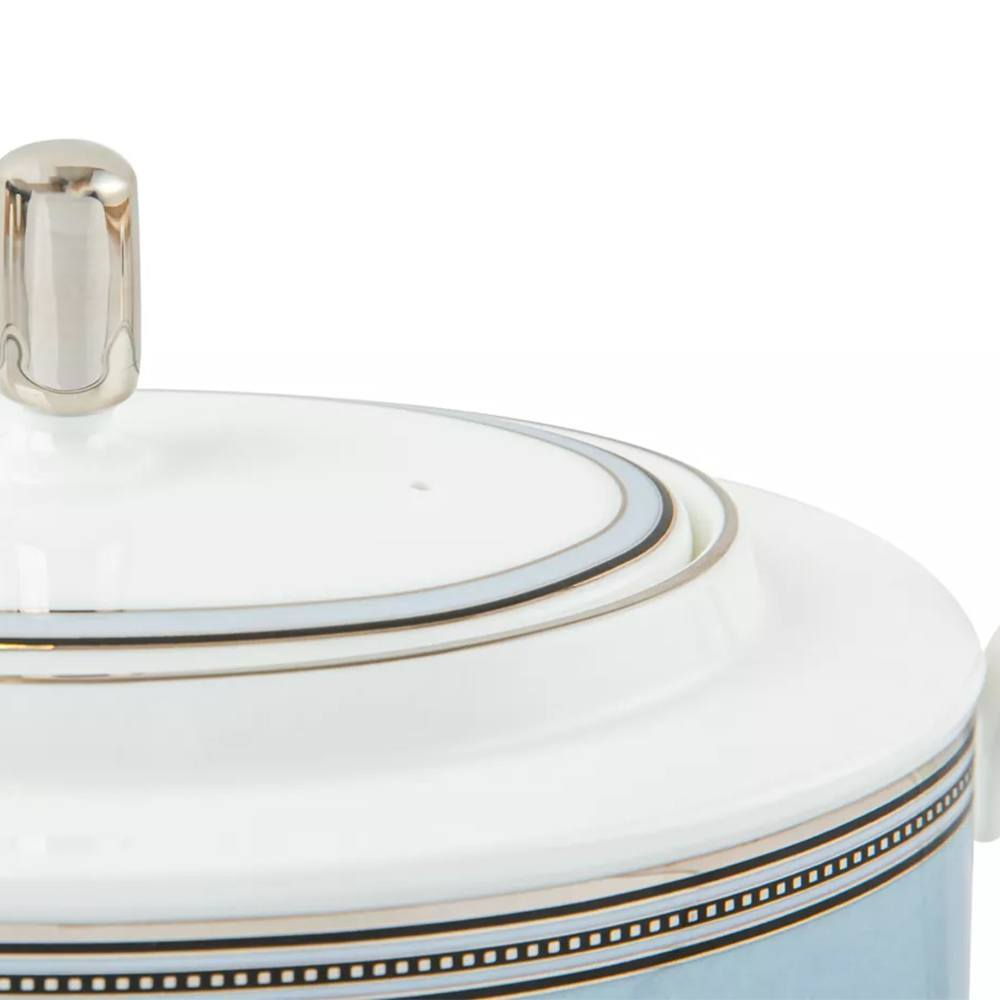 Чайник Noritake Богарт платиновый 1,25 л, фарфор костяной