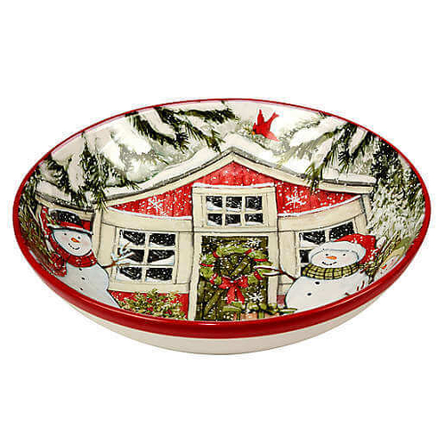Блюдо для пасты 33 см Certified Int. Дом снеговика