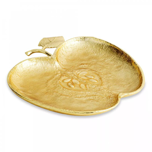 Блюдо Michael Aram Яблоко 25,5х24 см, латунь