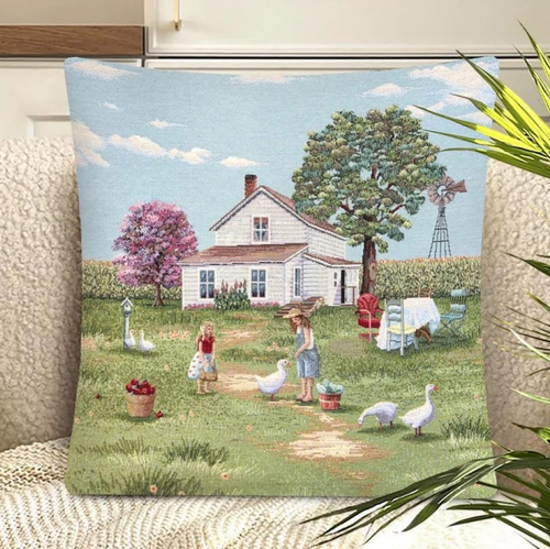 Наволочка 45x45 см, коллекция "Ранчо", Le Gobelin