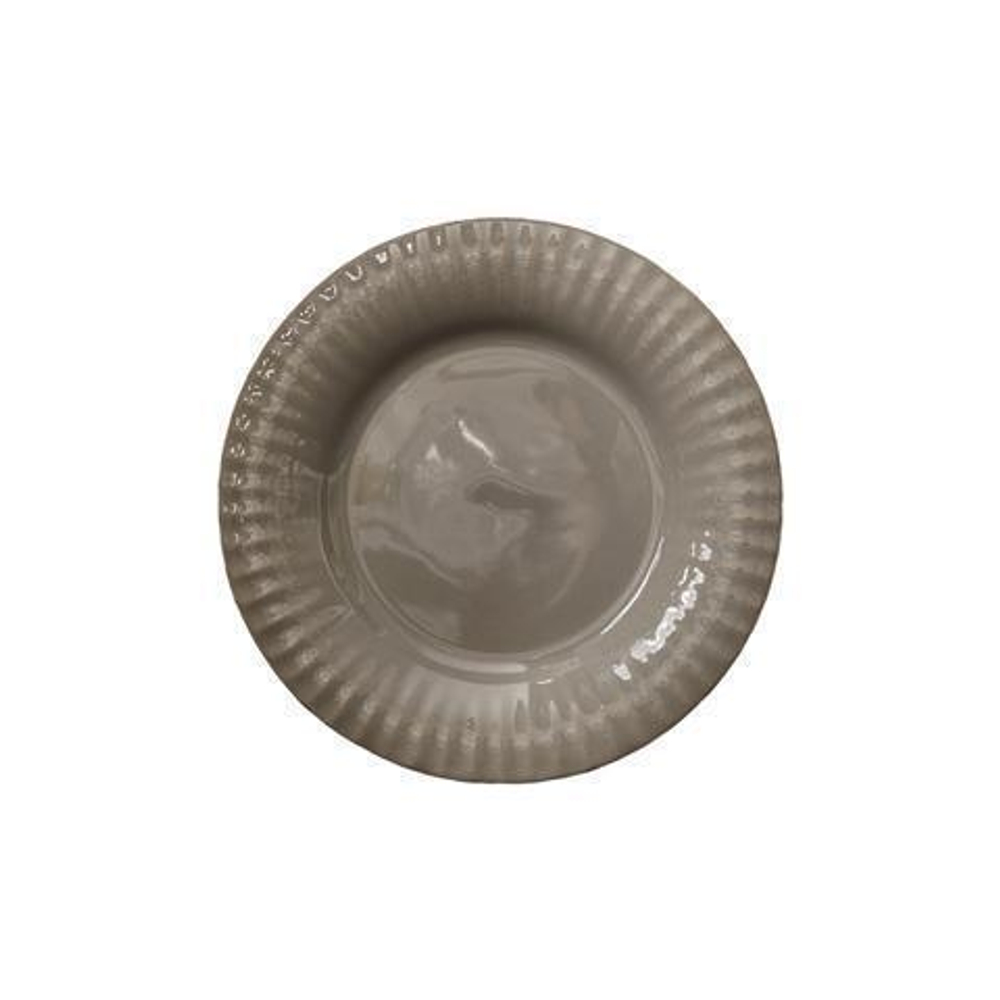 Тарелка 22 см Costa Nova Village Grey серая