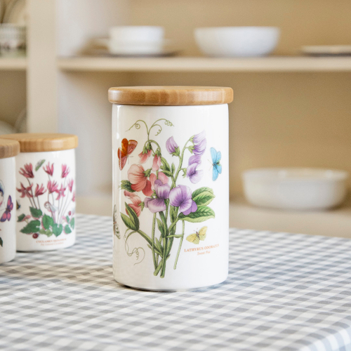 Банка для сыпучих продуктов  Portmeirion "Ботанический сад. Душистый горошек" 20см (герметичная)
