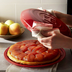 Набор для выпечки пирога "Татен", 28 см, керамическая, Emile Henry, цвет: гранат