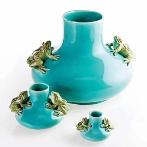 Ваза 21,5 см Bordallo Pinheiro "Лягушки"