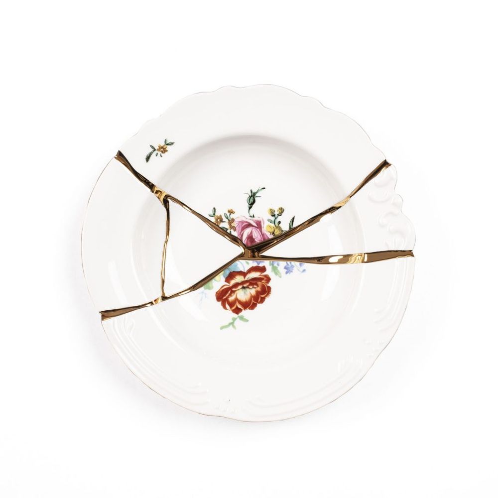 Глубокая тарелка 22 см, Kintsugi, Seletti (09622)