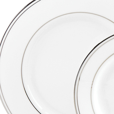 Тарелка закусочная 20,5 см, фарфор, LEN100210012, Федеральный платиновый кант, Lenox в онлайн-магазине качественной посуды Этикет