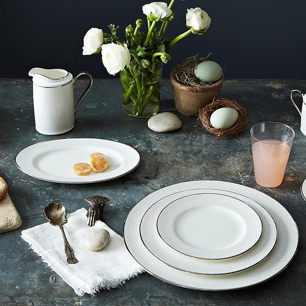 Тарелка десертная Noritake Брум-стрит 17 см, фарфор костяной