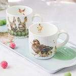 Фарфоровая кружка для чая и кофе "Забавная фауна. Утка с утятами", 310 мл, Royal Worcester