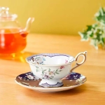 Чашка чайная с блюдцем Wedgwood Wonderlust Полуночный сад 140 мл, фарфор, п/к