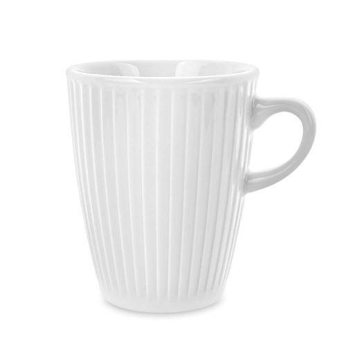 Фарфоровая кружка 270 мл, белый, 114227BL1, Plisse, Pillivuyt