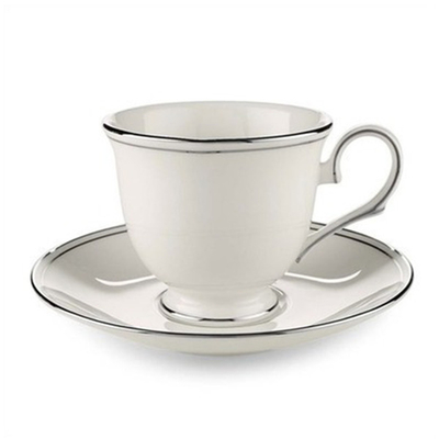 Блюдце для чайной чашки 15 см, фарфор, LEN100210042, Федеральный платиновый кант, Lenox а интернет-магазине Этикет