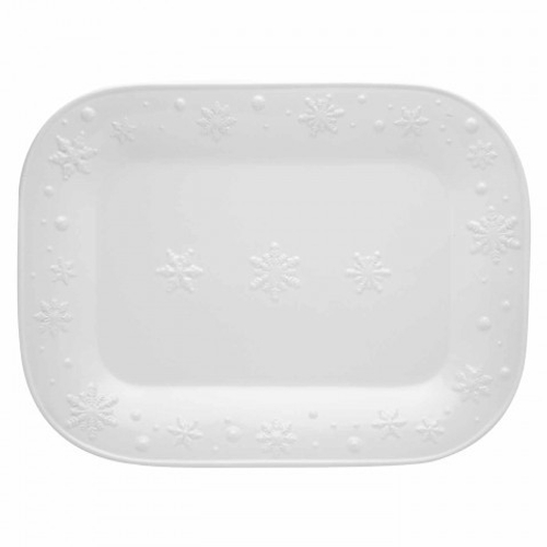 Блюдо 41х31см, "Снежинки", Bordallo Pinheiro