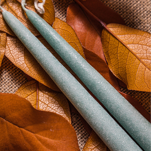 Набор свечей, 30 см, 2 шт, глауканит, Рустик, Luz Your Senses