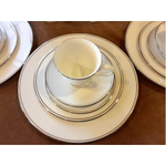 Купить Блюдце для чайной чашки 15 см, фарфор, LEN100210042, Федеральный платиновый кант, Lenox в интернет-магазине качественной посуды Этикет по выгодной цене